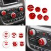 Aluminum Alloy Air Conditioner Switch CD Button Pervious Light Patch Cover for 14-20 Dodge Durango 15-22 Dodge Charger Challenger Chrysler 300 for