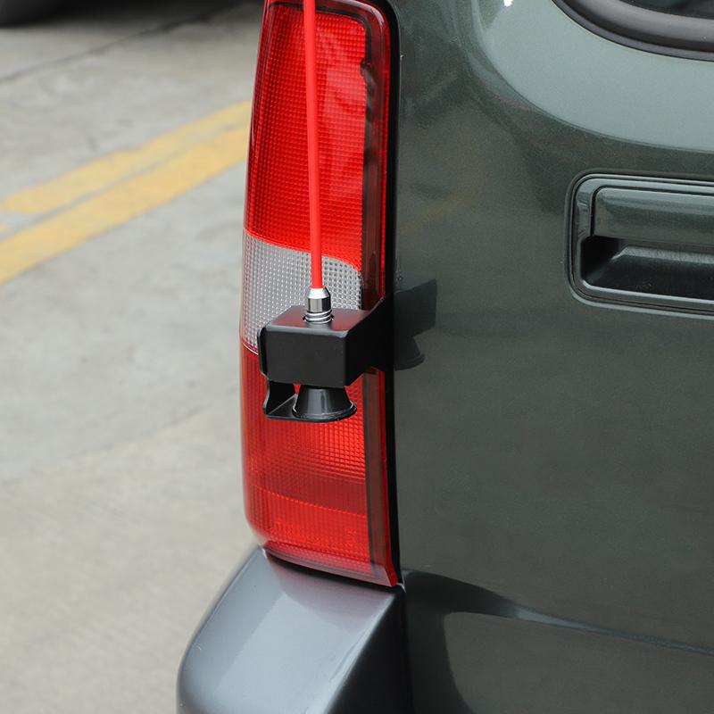 Tailgate Flagpole Antenna Bracket Stand  Fit For Suzuki Jimny 2007-2017 Metal Car Accessories Black