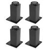 4pcs Aluminum Alloy Adjustable Feet Sofa Bed Foot Legs Support for Cupboard Cabinet Furniture