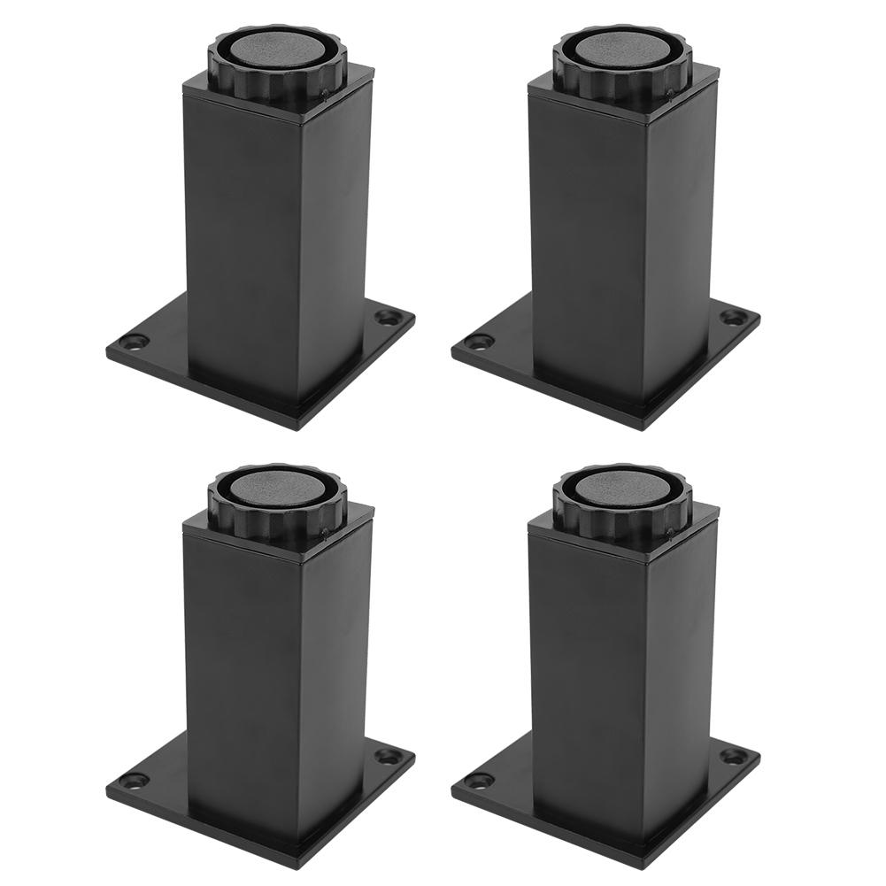 4pcs Aluminum Alloy Adjustable Feet Sofa Bed Foot Legs Support for Cupboard Cabinet Furniture