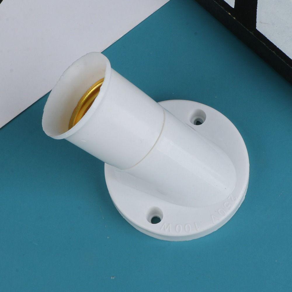 AC 250V E27 Oblique Screw Bulb Socket Lamp Base Light Bulb Base Wall Lamp Holder