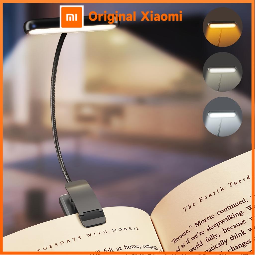 Xiaomi LED Clip On Reading Light Button Type Stepless Dimming Clip Type Book Light 360 Degree Freely Rotatable Suitable for Home Office