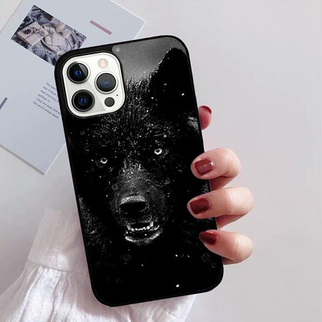 Animal The Wolf Howl Phone Case For iPhone 17 Air 14 13 12 16Pro Max 15 Plus Max Cover Shell coque