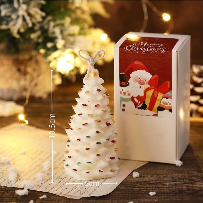 Hot-Selling Cross-Border Christmas Tree Scented Candle Soy Wax DIY Atmosphere Decoration Christmas Gift