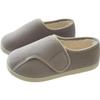 Women Memory Foam Slippers Adjustable Closed Toe Swollen Feet Slippers Comfortable House Indoor Outdoor Shoes with Rubber Sole