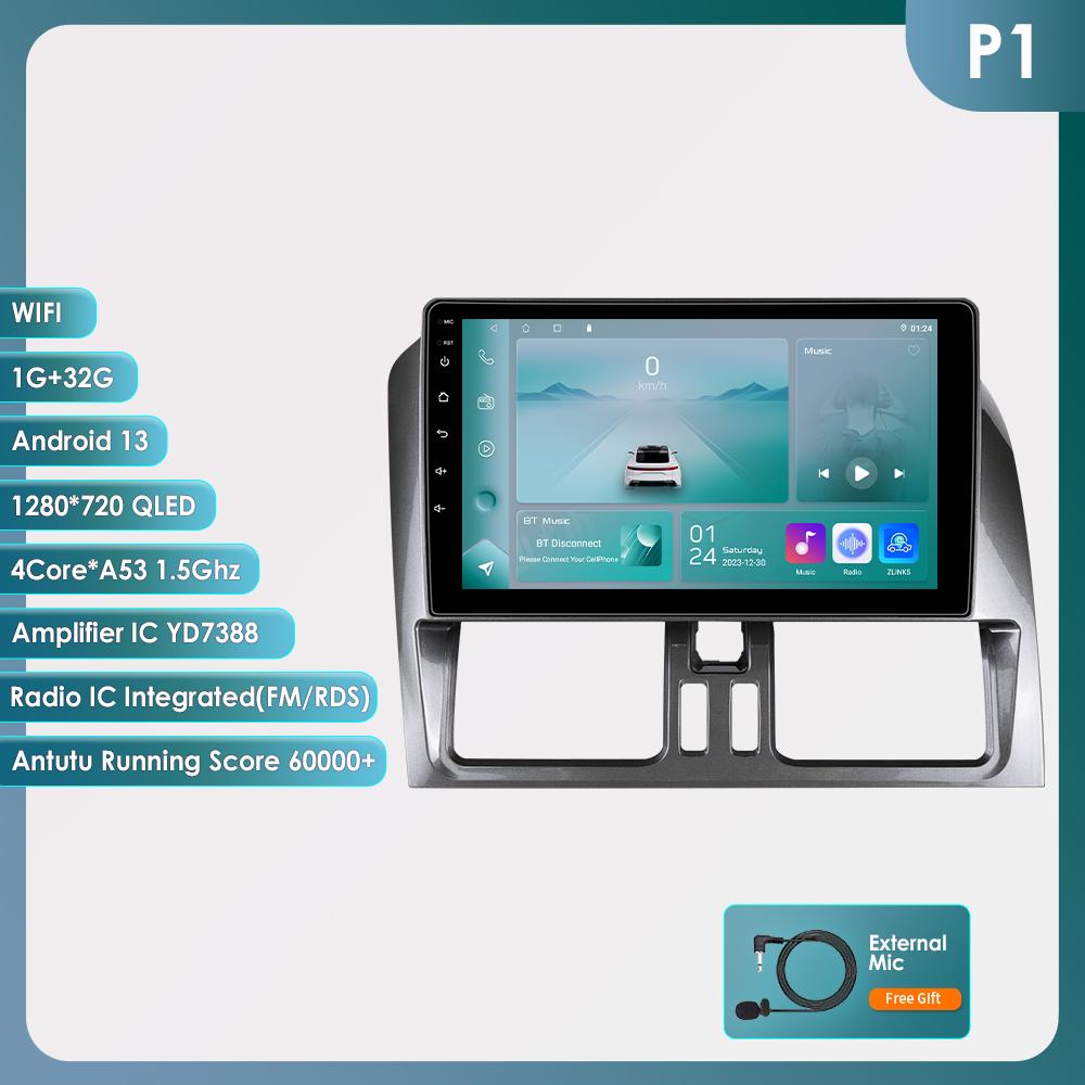OSSURET 9" Carplay 4G BT 2din Android 13 автомобильный радиоприемник мультимедиа видеоплеер GPS навигация для Volvo XC60 2008-2017 головное устройство интеллектуальный экран SWC