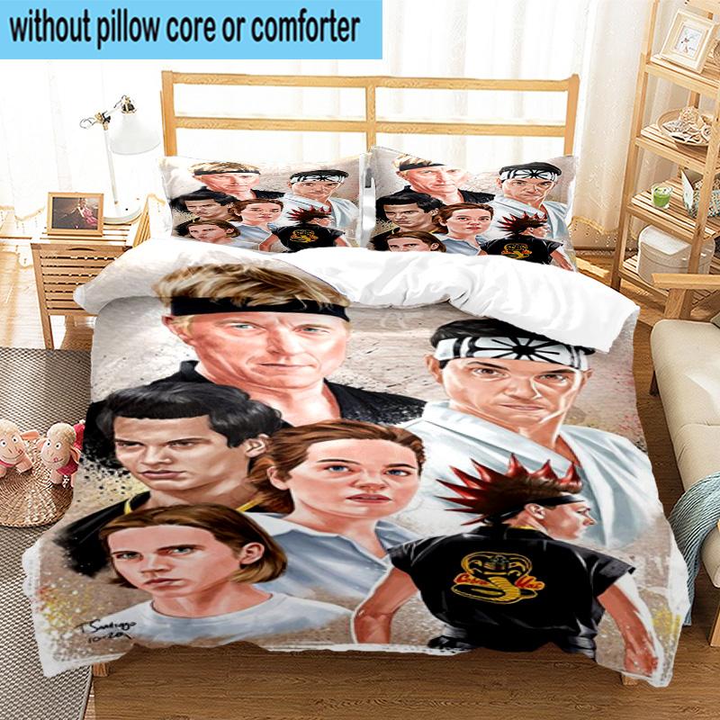 Cobra Movies Of The Fighters 3pcs Bedding,Including 1pc Duvet Cover And 2pcs Pillowcases Perfect for Christmas,Ideal for Bedroom, Dormitory
