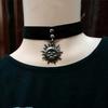 Винтажное женское готическое ожерелье Leon The Professional Mathilda, черная бархатная лента, солнцезащитное колье в стиле ретро