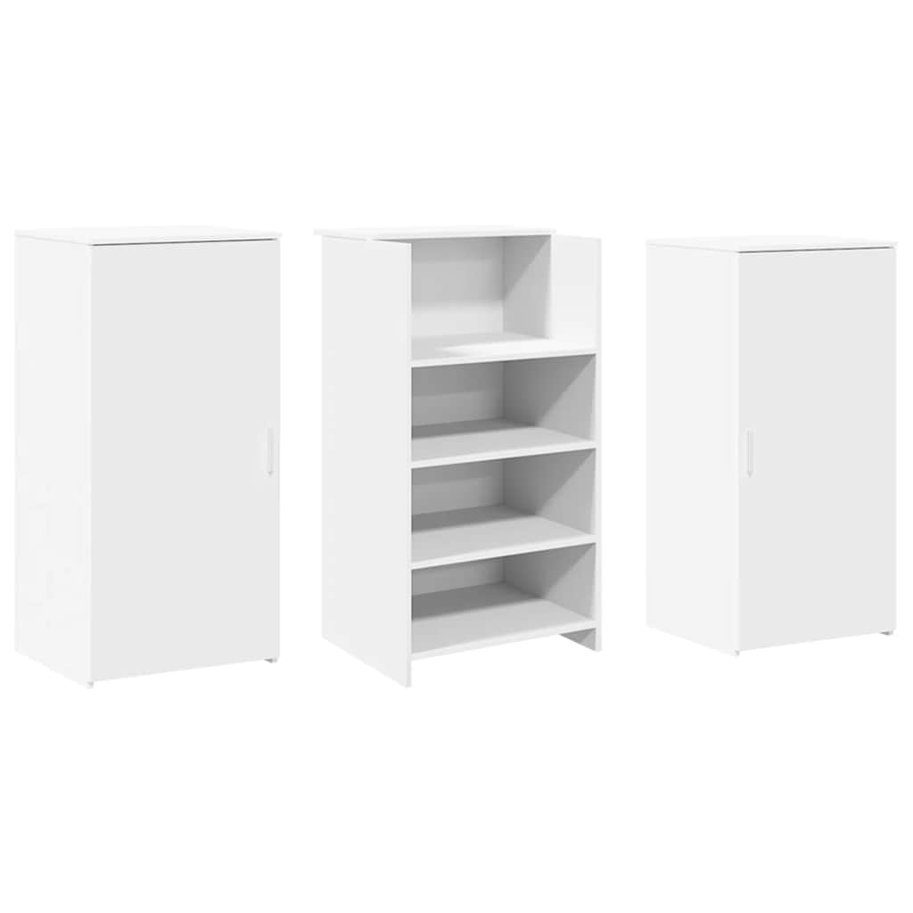 Стойка ресепшн Белая 155 x 50 x 103,5 см Древесно-стружечная плита