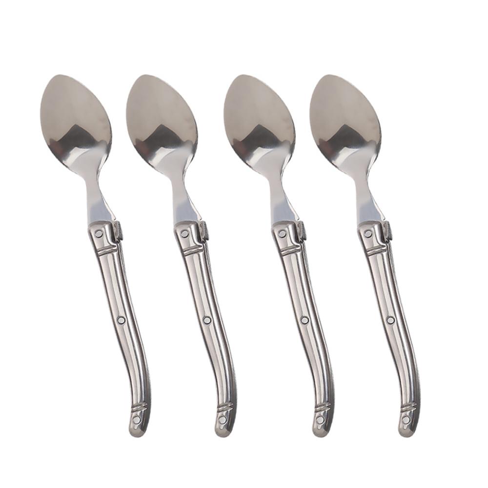 Jaswehome Набор столовых приборов из нержавеющей стали Laguiole, декорированный столовыми ножами, вилками и ложками, наборы столовых приборов в стиле вестерн