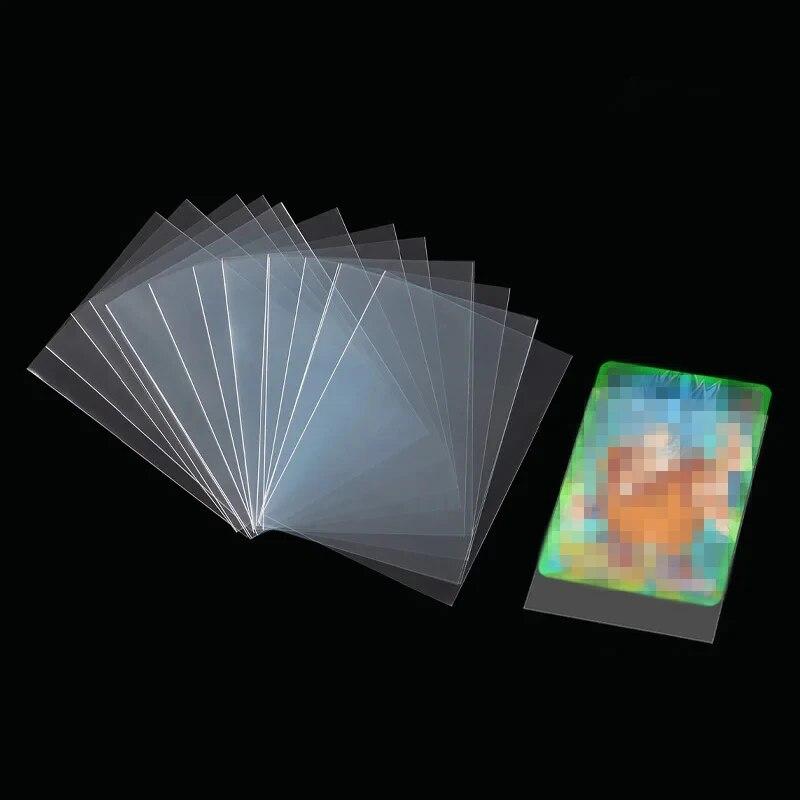 Game Card Sleeves Protector 100pcs Transparent Storage Bag Magic Board Playing Tarot Protector Covers For Kids Toy Gift