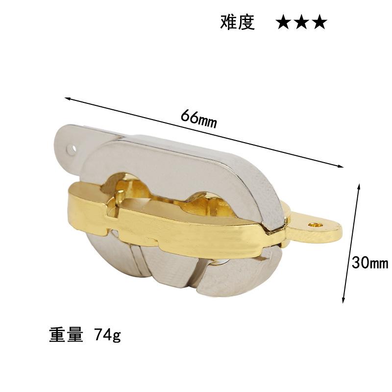 Puzzle Zinc Alloy Intelligence Unlocking Ring Unlocking Set, Nine-Link Educational Toy, Kong Ming Luban Lock Mechanism Box