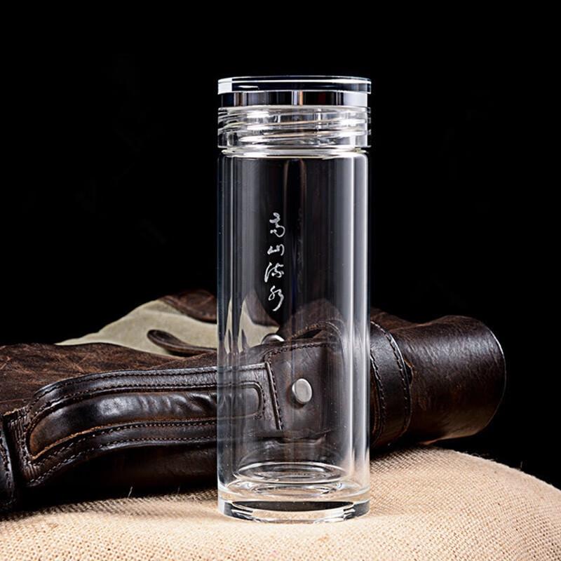 Zhishi High Mountain Panda Double-Layer Glass Car Cup