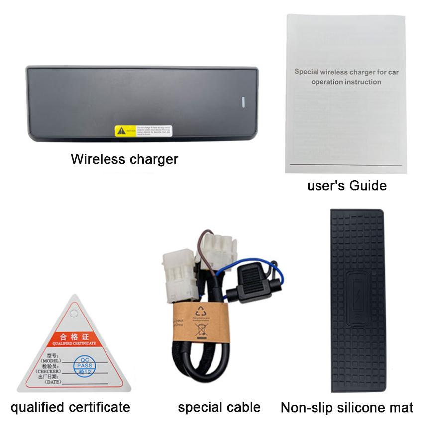 Car QI Wireless Charger Charging Plate Mobile Phone Holder Accessories For BMW 3 Series 4 Series F30 F31 F35 2016 2017 2018 2019