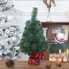 20cm Mini Christmas Tree with Burlap Base - 30cm Green Holiday Ornament for Home or Shopping Mall Decor