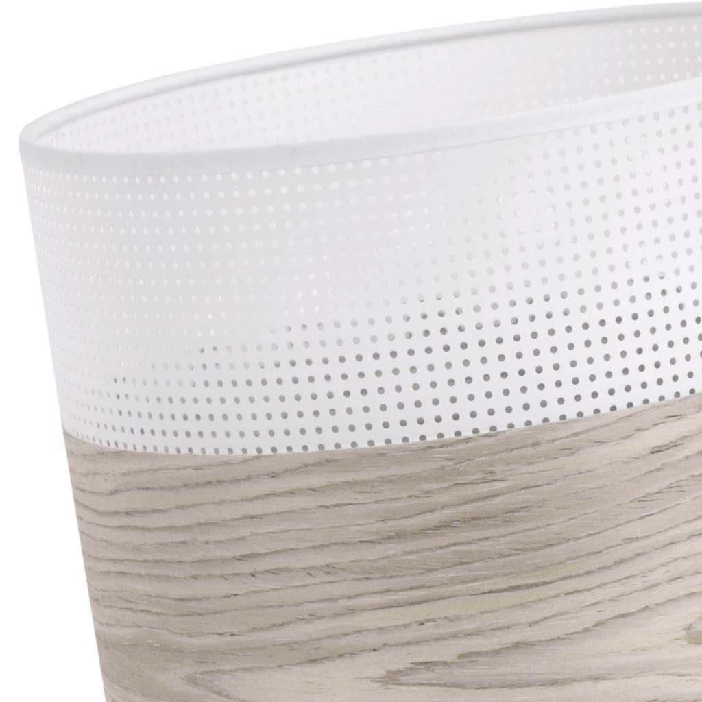 Single hanging lamp, bleached OAK veneer lampshade, 20CM