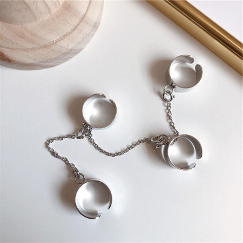 Man Chain Adjustable Multi-layer Rotate Opening Ring Party Jewelry Fashion Accessories Finger Ring