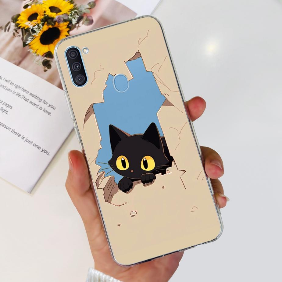 Чехол для Samsung Galaxy A11 SM-A115F Популярный Расписной Чехол Мягкий Силиконовый Чехол для Телефона Для Samsung A11 M 11 Galaxy M11 M115F Fundas