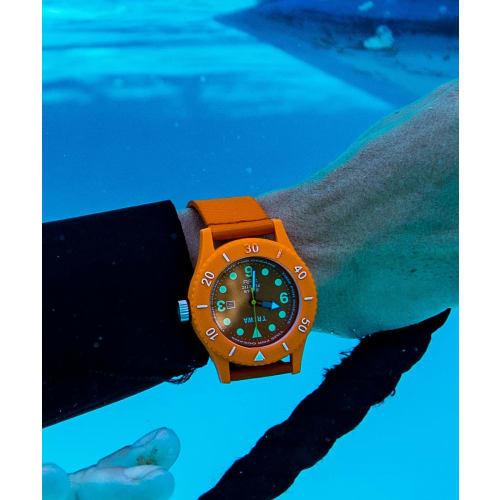 TRIWA/TRIWA Men's & Women's (Unisex) Time for Oceans Submariner Orange Watch, TIME FOR OCEANS SUBMARINER NEMO TFO203-CL150512, Officially Imported, Sw