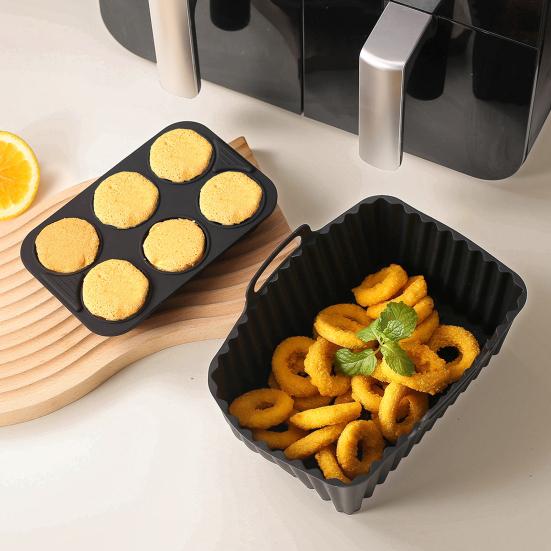 Силиконовый коврик для выпечки, антипригарное покрытие, фритюрница, противень для выпечки тортов, печенья, желе, пудинга, противень для духовки, подставка для хот-догов, бекона, многоразовые формы для торта