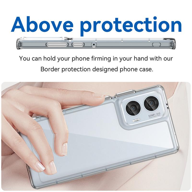 For Motorola Moto Edge 50 Fusion Case Motorola Moto Edge 50 Fusion Cover Shockproof Hard PC TPU Silicone Protective Phone Cover