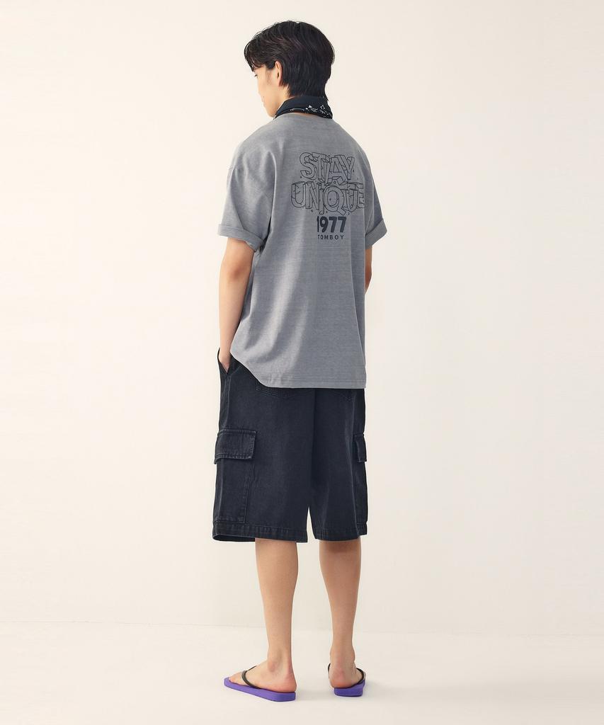 STUDIO TOMBOY [Men] Stay Unique Print T-Shirt_Gray 91M6222343