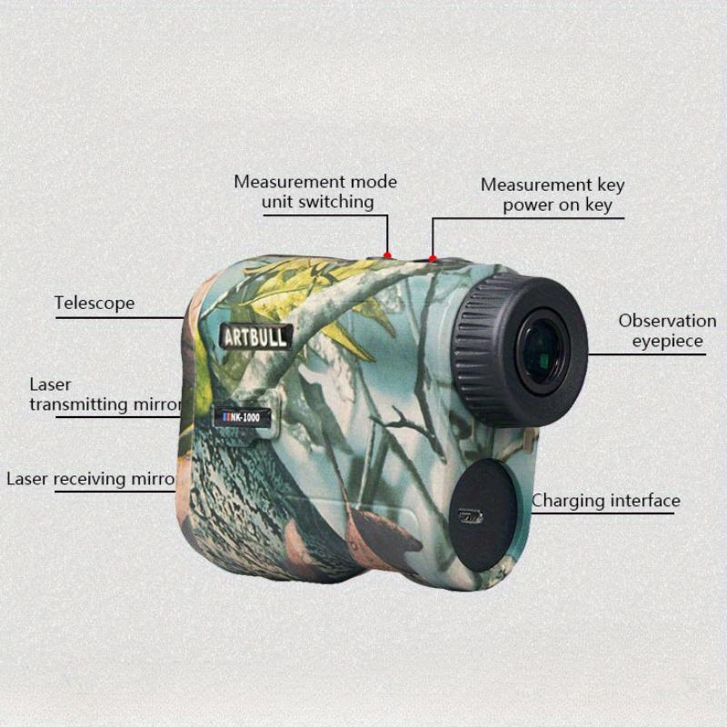 Многофункциональный монокуляр с лазерным дальномером 1000 м для охоты, гольфа, наружного наблюдения, измерительный инструмент для охоты