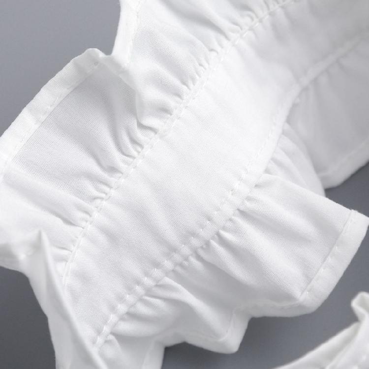 Винтажный плиссированный воротник-стойка с оборками, вставка, съемный воротник, ложный воротник блузки, жабо, чокер, модные заявления