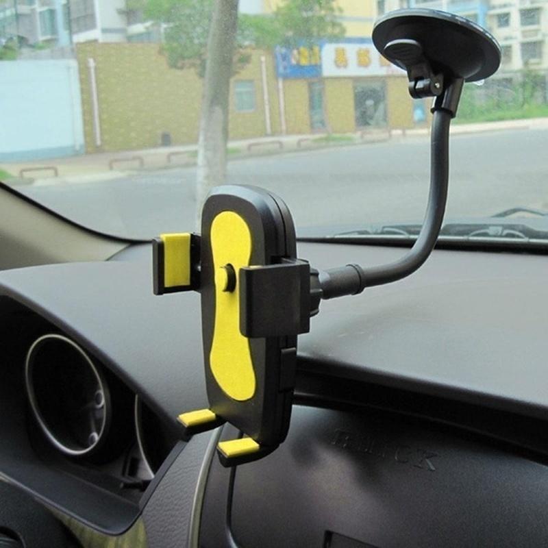 Гибкий длинный рычаг, вращающийся на 360 градусов, автомобильный держатель для мобильного телефона для подставки для мобильного телефона