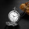 Карманные часы Сова Милый скелет Водонепроницаемые часы с подвеской Аналоговые карманные часы Ретро Стразы Ожерелье Цепь Серебро День рождения Годовщина Рождество