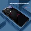 Простой и большой для OnePlus Nord 3 5 6T 7 Pro 8 12 10T Reno8 Lite 5G 10R Nord N30 Чехол для телефона из закаленного стекла с твердой оболочкой Черный