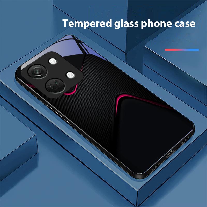 Простой и большой для OnePlus Nord 3 5 6T 7 Pro 8 12 10T Reno8 Lite 5G 10R Nord N30 Чехол для телефона из закаленного стекла с твердой оболочкой Черный