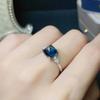 BELLA BOX Роскошное темпераментное женское кольцо с синим цветом овальной формы с цирконом, женские ювелирные изделия, подарок на помолвку