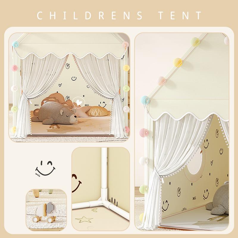 Princess Castle Play Tent for Kids with Mosquito Net - Indoor Pretend Play & Sleep Space