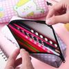 Large Capacity Cartoon Bear Pencil Case - Cute, Multi-functional Zipper Stationery Bag for Students