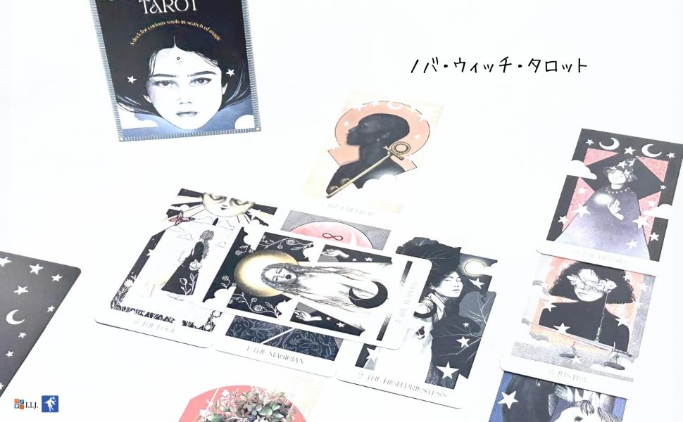 Карты Таро 78 предметов Таро Гадание Ведьма Японское Объяснение Руководство Включено IIJ [Nova Tarot] [Подлинный Продукт]