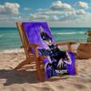 Custom Name Ultra-Soft Beach Towel with Wednesday Theme,Ideal for Pool - Camping, Diving - Perfect Travel Essential, Vibrant Beach Towel.