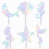 Birthday Party Topper, Laser, Mermaid Theme, Cake Topper, Party Decoration, Paper Products, Cake Decoration Banner
