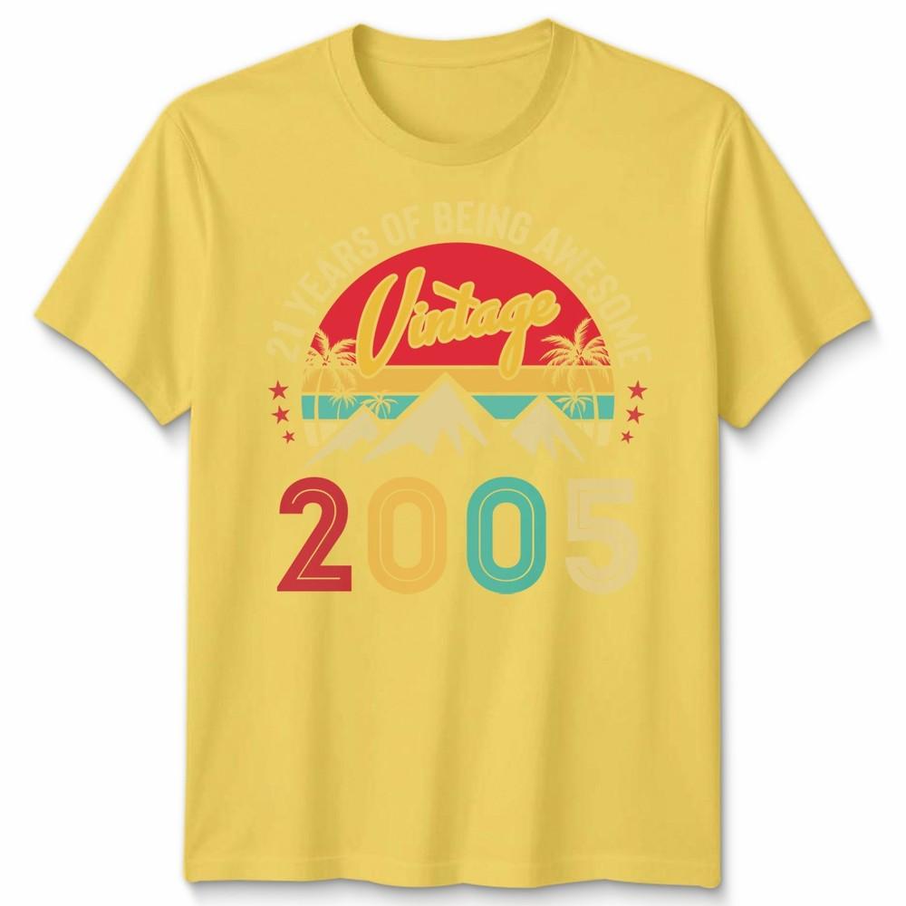 Vintage 2005 21 Years Old Gifts 21St Birthday For Unisex Tshirt