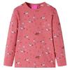 Pyjamas enfants manches longues rose ancien 5 dimensions disponibles