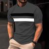 Men's Summer New 3D Casual Men's Sports Fitness Short Sleeved T-shirt