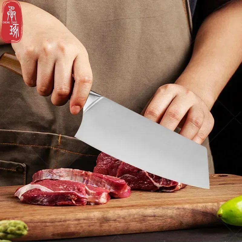 WXCOO Professional Japanese Kitchen Knife Set Kitchen Accessories Meat Cleaver Boning Knife Fruit Utility Knife Cooking Chef