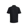 Under Armour Iso Chill Logo Print Short Sleeve Polo Men Tops Black 1377364-001