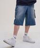 SUPERSUB Sand Washed Denim Shorts - Blue