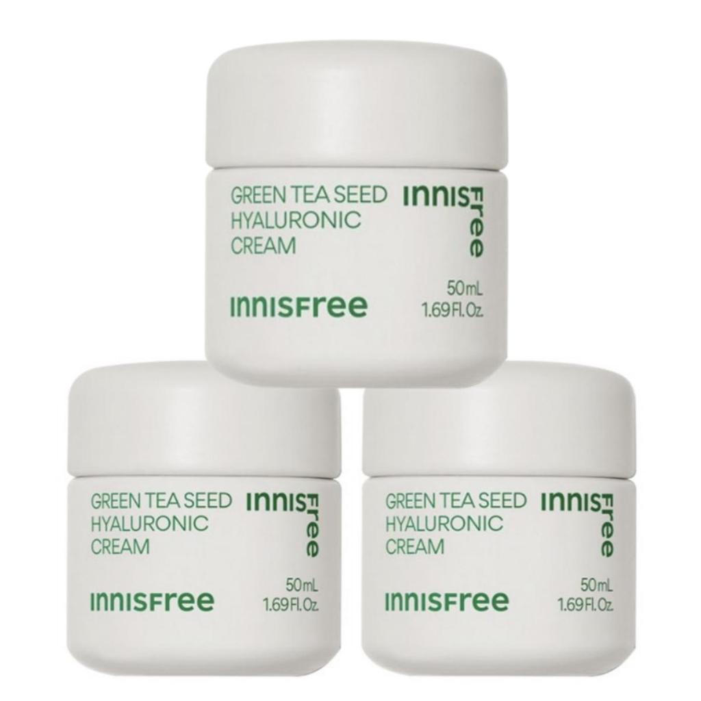 Innisfree Крем с гиалуроновой кислотой и семенами зеленого чая 50 мл