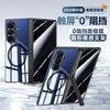 Применимо к чехлу для мобильного телефона Samsung ZFold1Ultra, чехол со встроенным магнитным кольцом-подставкой для шарнира Fold1, гальванизированная пленка-чехол