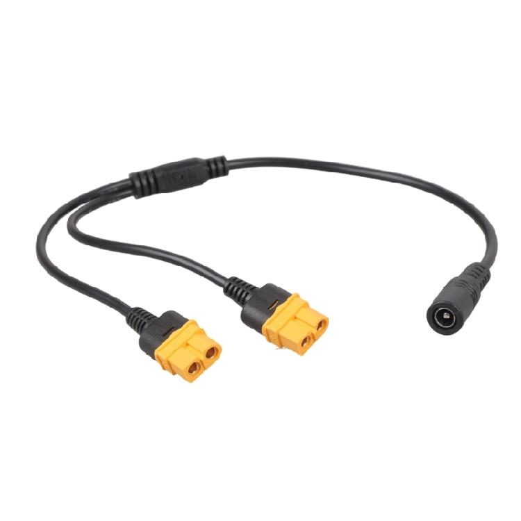 Portable Double XT60 Female To DC5.5x2.1mm Female Adapter XT60 Charging Cable For FPV Setups Easy Power Connection