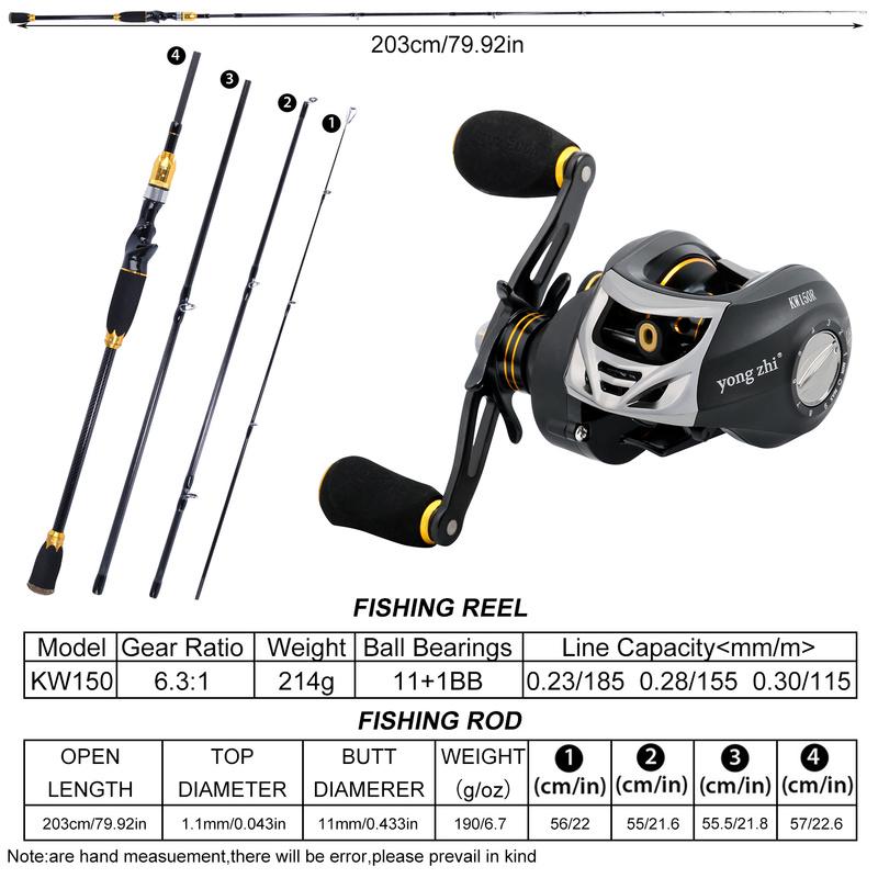 Комбинированные катушки для удочек, 2,1 м, карбоновые удочки M Power Casting, 11 + 1BB, рыболовные катушки для приманки