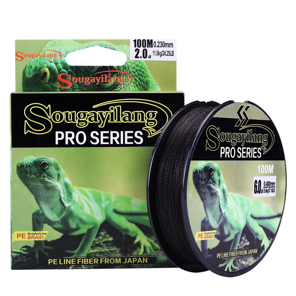 100M брендовая мультифиламентная леска, плетеная из 100% полиэтилена, рыболовные снасти от 12,12 до 57,1 фунтов, 100 м