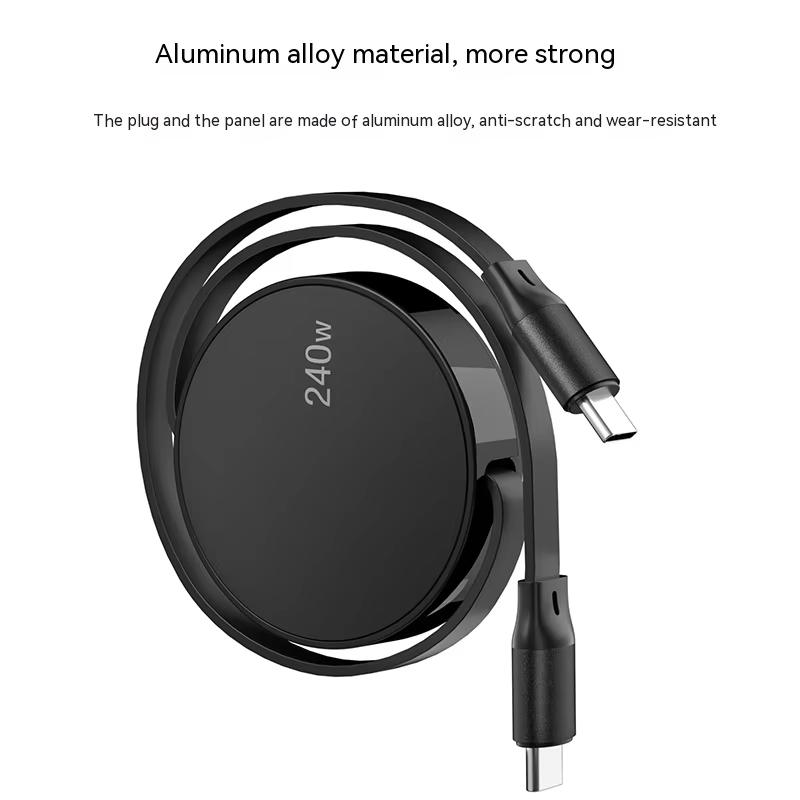 240 Вт выдвижной кабель Type C на USB C PD Quick Charge Быстрая зарядка Type C на Type C для Cubot KingKong Mini 2 Y6